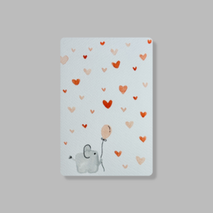 Olifant met hartjes - meisje