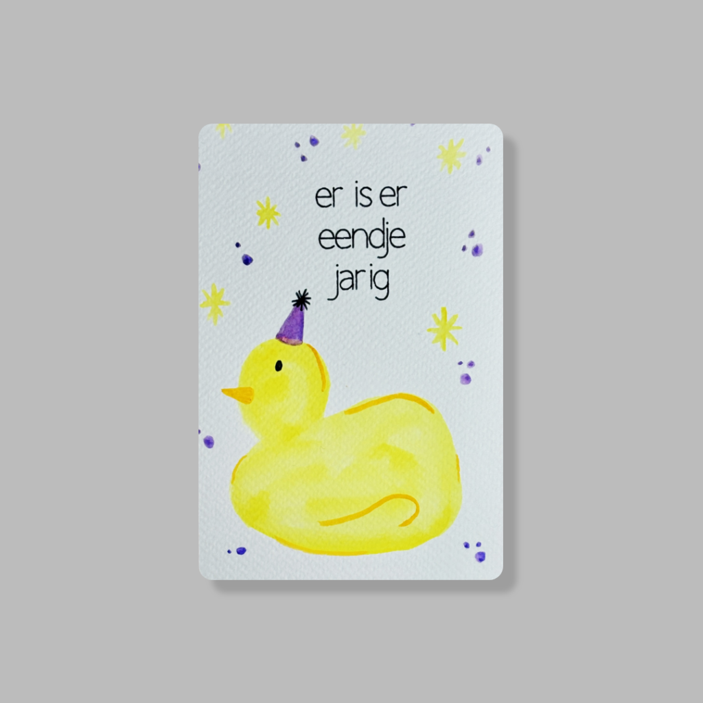 Er is er eendje jarig