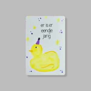 Er is er eendje jarig