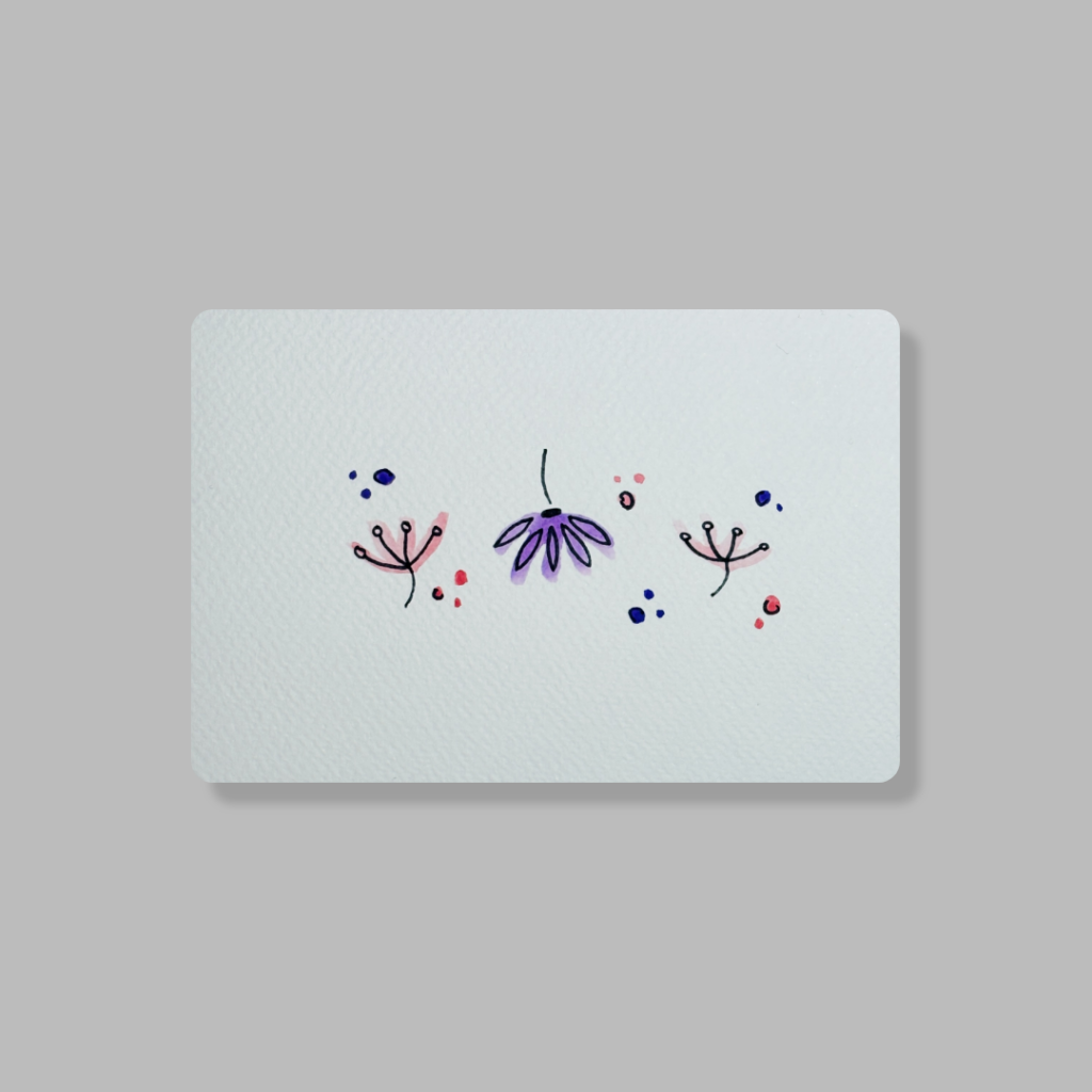 Drie bloemetjes