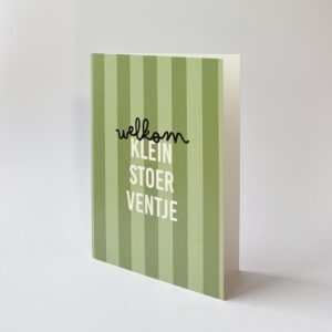 Welkom, klein stoer ventje