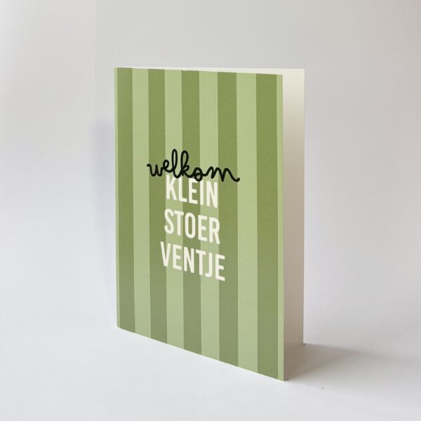 Welkom, klein stoer ventje
